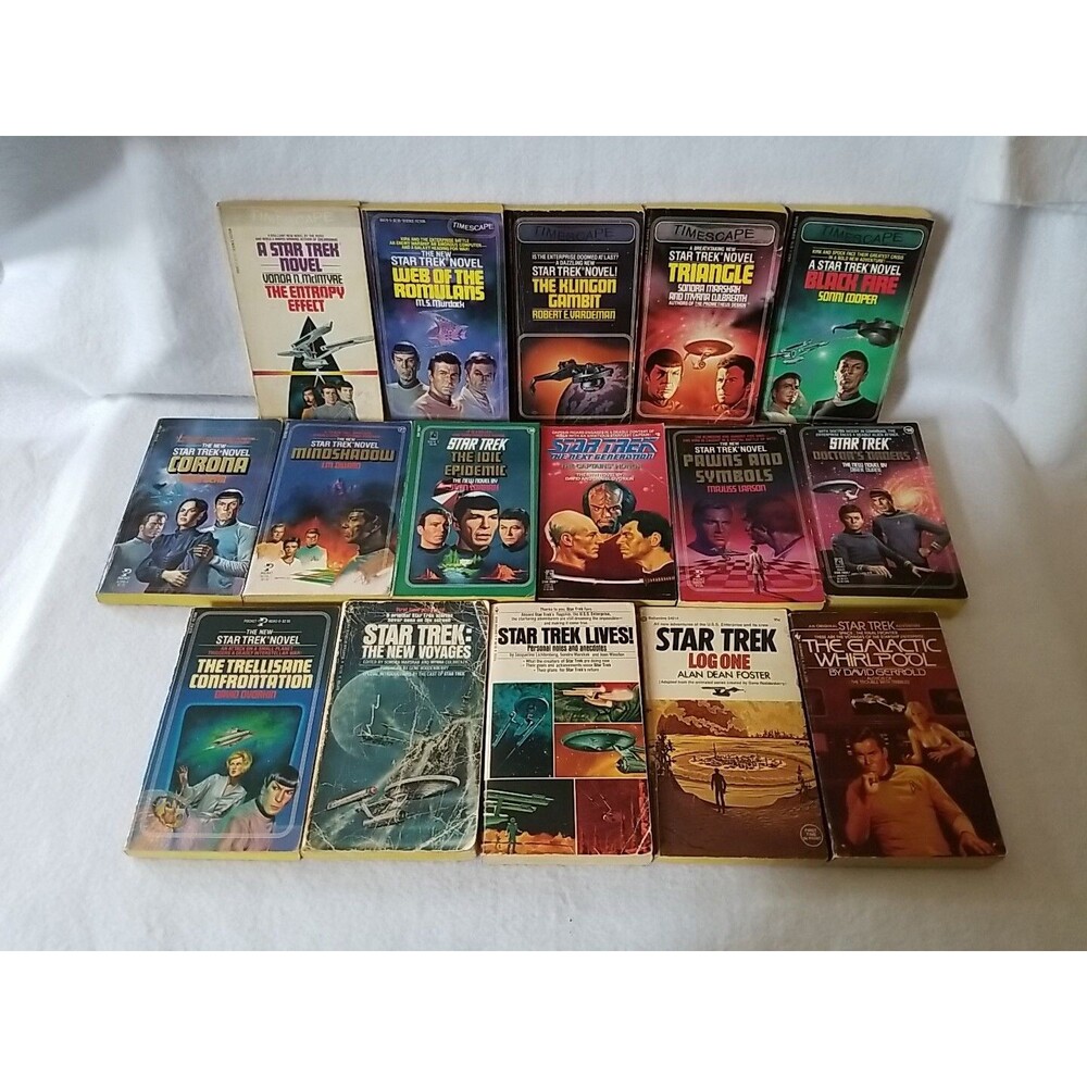 Star Trek Pocket Books First Edition Paperback Mix Lot of 16